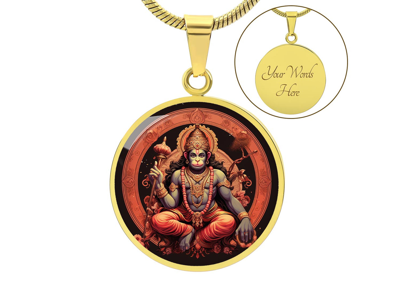 Personalized Hanuman Necklace