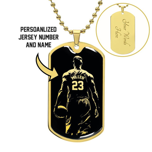 Personalized Basketball Necklace