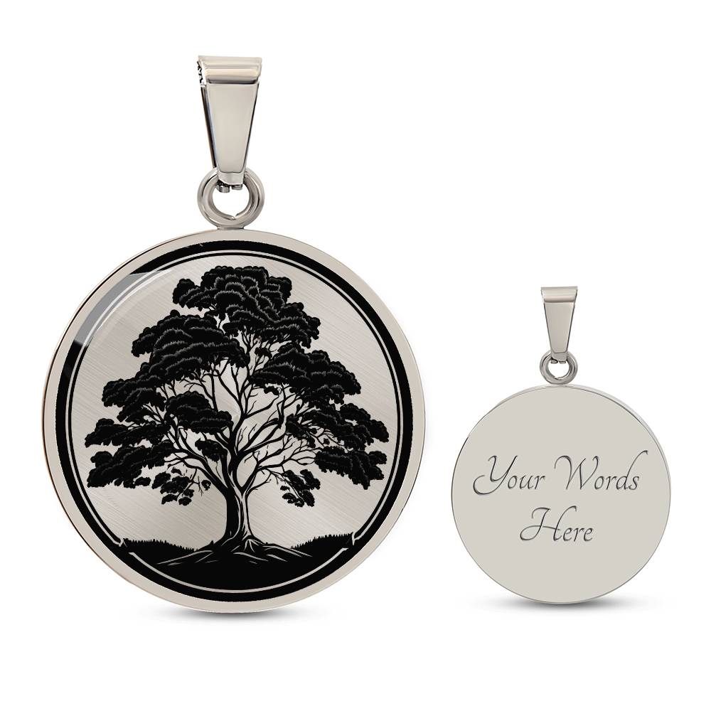 Personalized Maple Tree Necklace