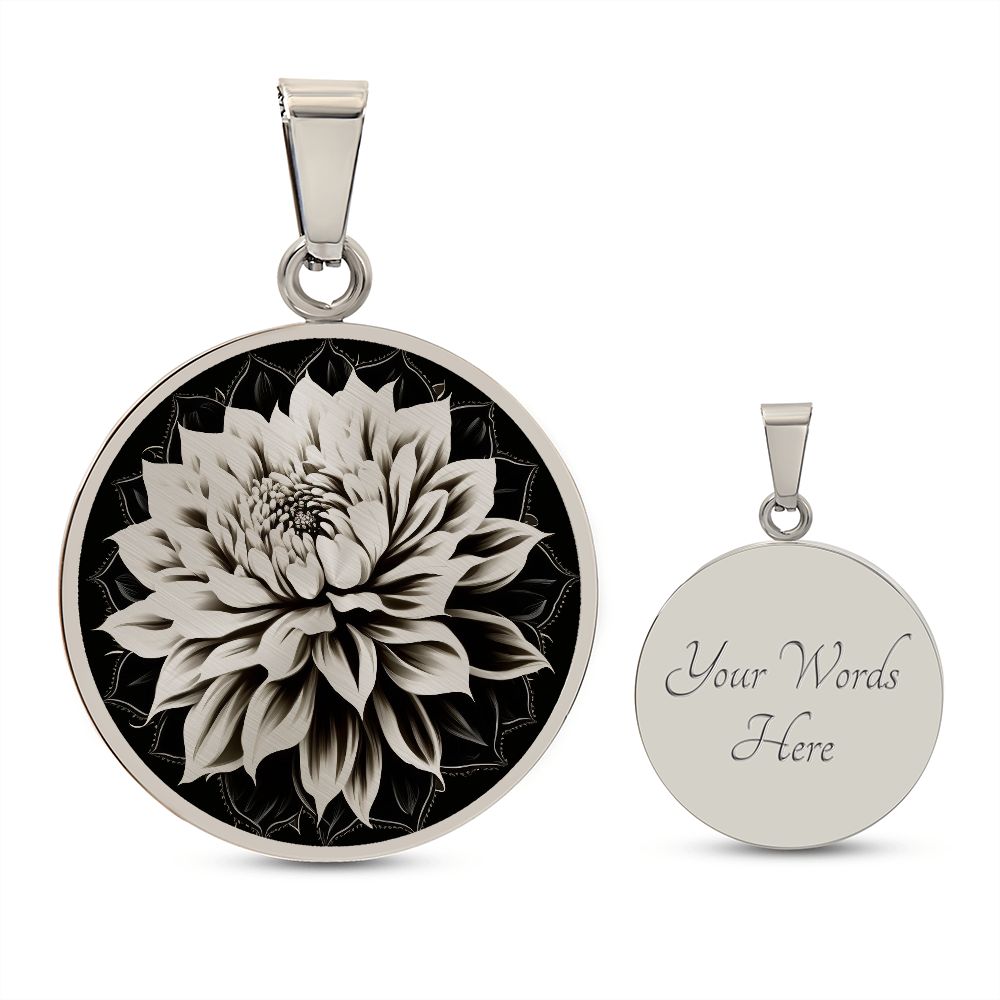 Personalized Dahlia Necklace