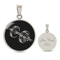 Personalized Dumbell Necklace