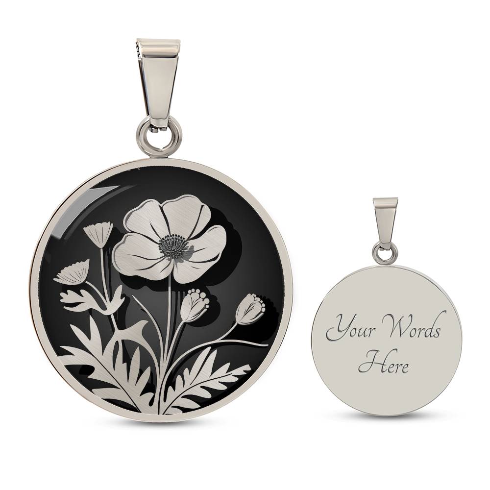 Personalized Buttercup Necklace