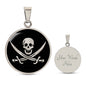 Jolly Roger Necklace - Calico Jack Rackham Pirate Flag