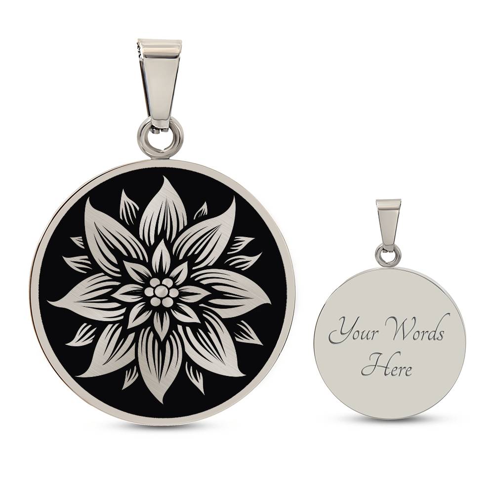 Personalized Edelweiss Necklace