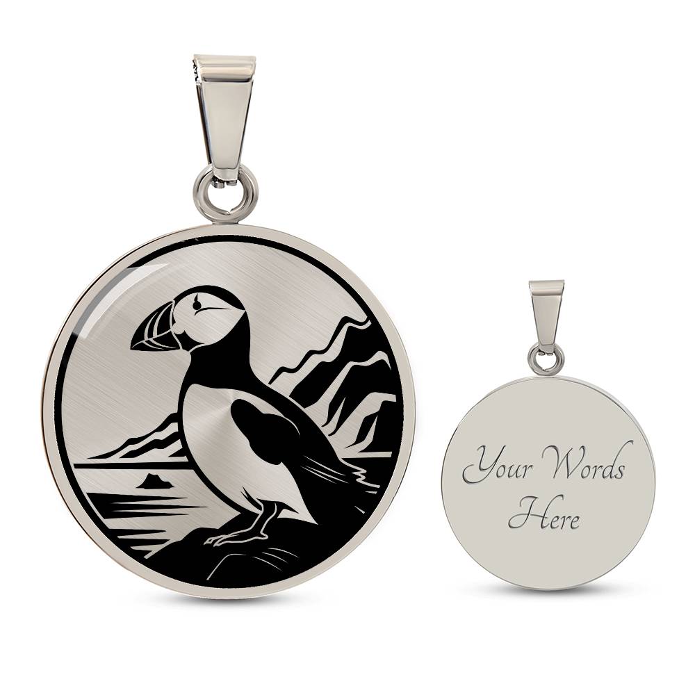 Personalized Puffin Necklace