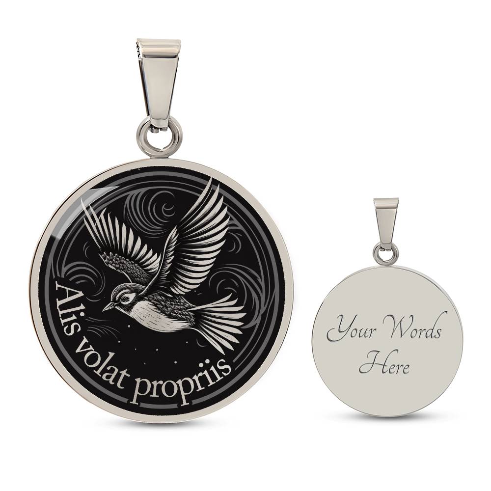 Alis Volat Propriis Necklace