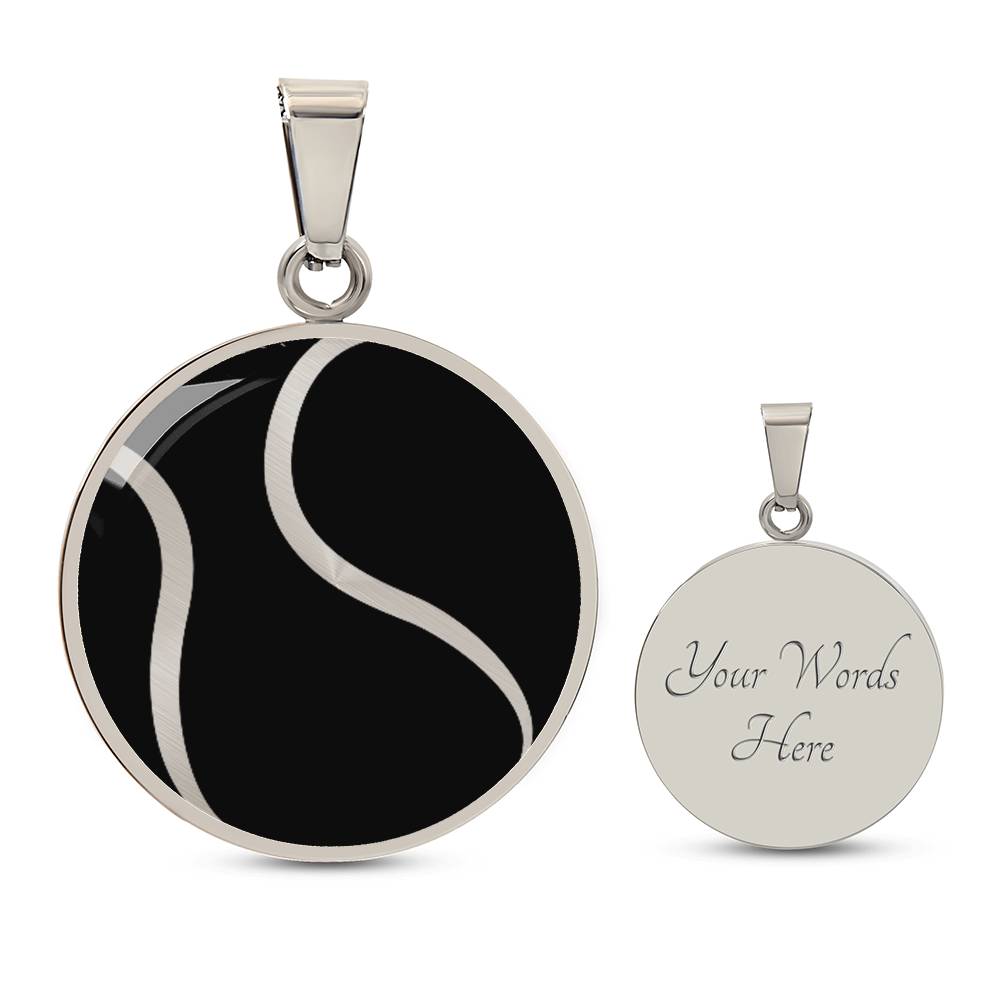 Personalized Tennis Ball Necklace