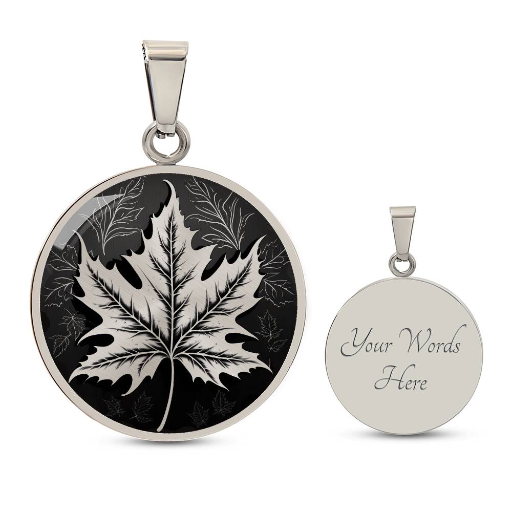 Personalized Maple Leaf Necklace