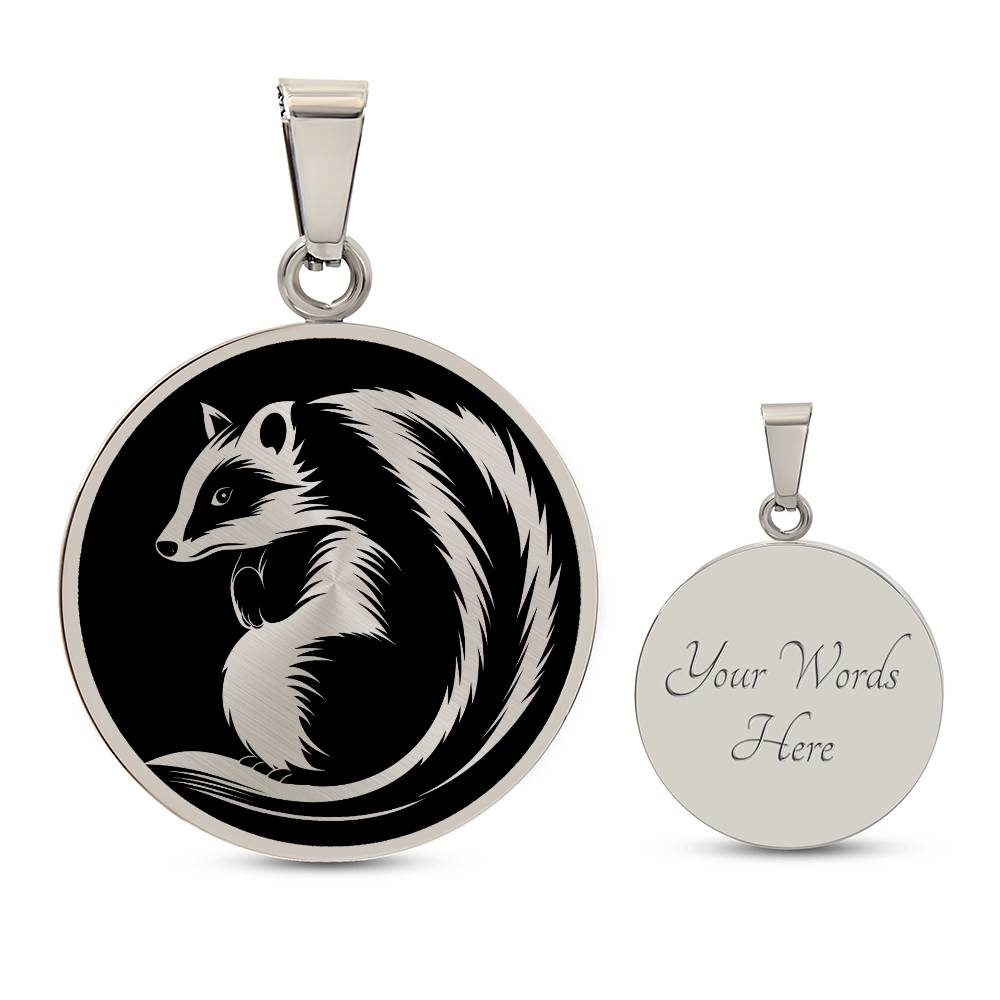 Personalized Skunk Necklace