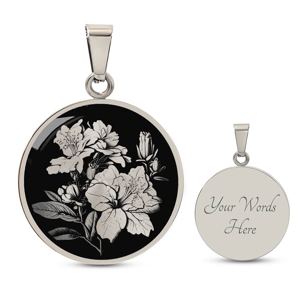 Personalized Azalea Necklace