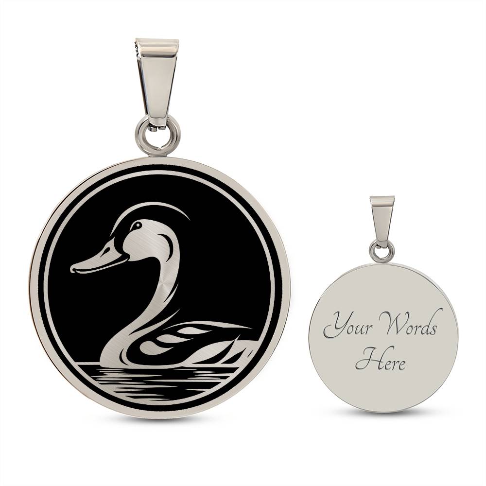 Personalized Duck Necklace