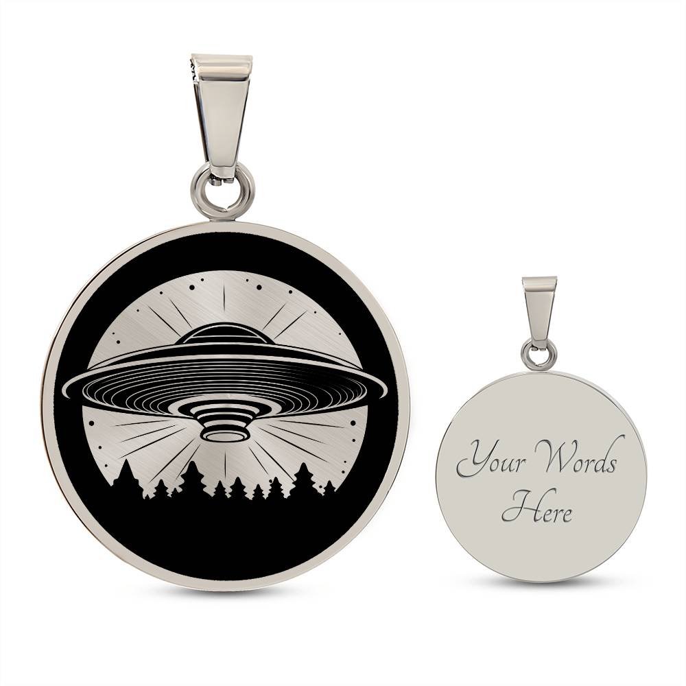 Personalized UFO Necklace
