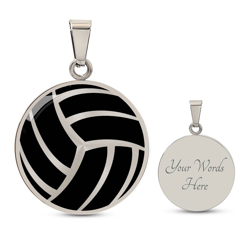Personalized Volleyball Necklace