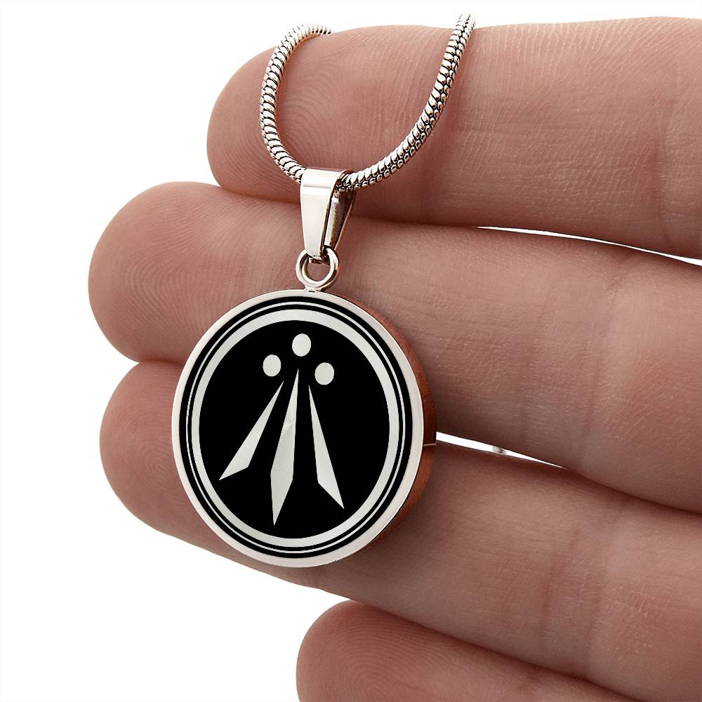 Personalized Awen Necklace - Druid Pendant