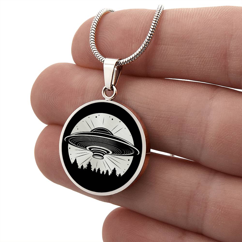 Personalized UFO Necklace