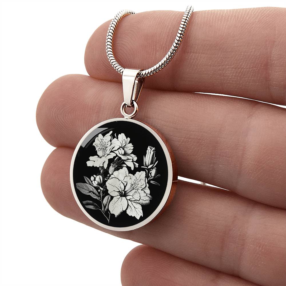 Personalized Azalea Necklace