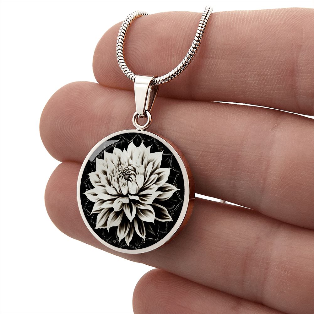 Personalized Dahlia Necklace
