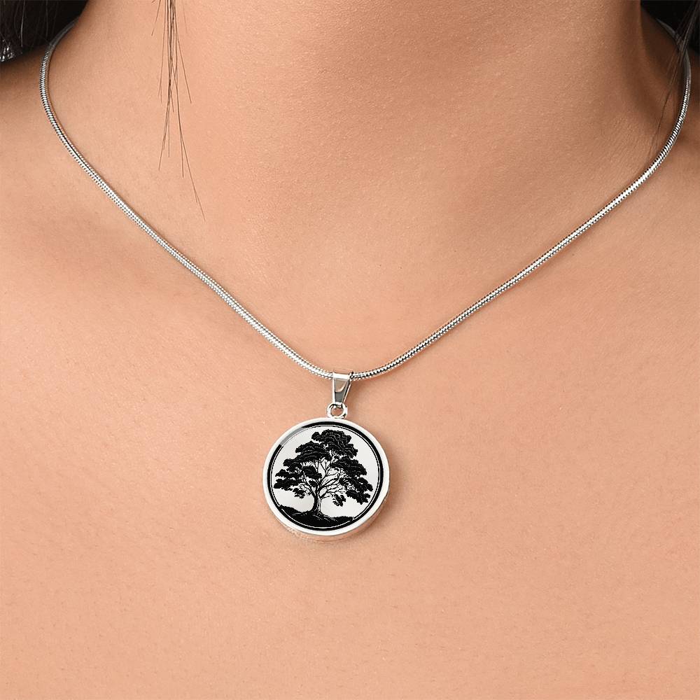 Personalized Maple Tree Necklace