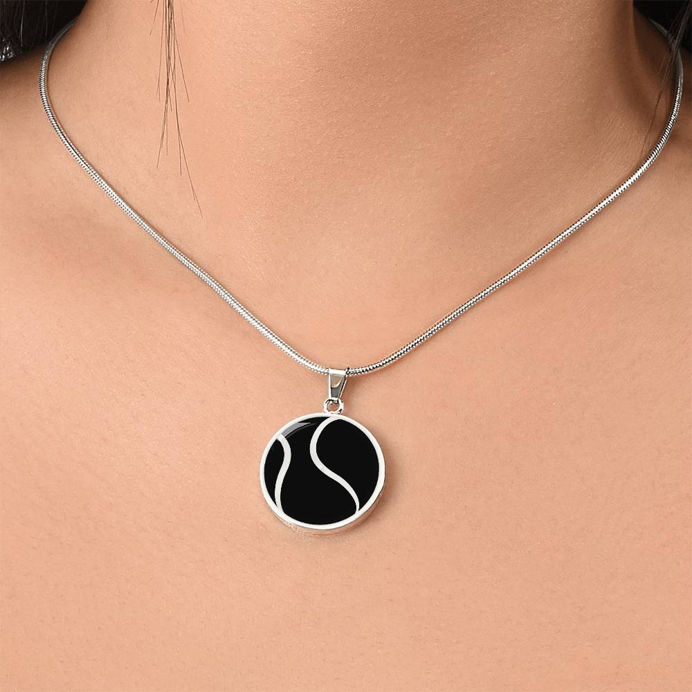 Personalized Tennis Ball Necklace