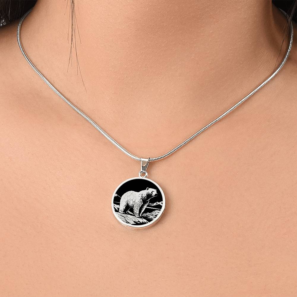 Personalized Polar Bear Necklace