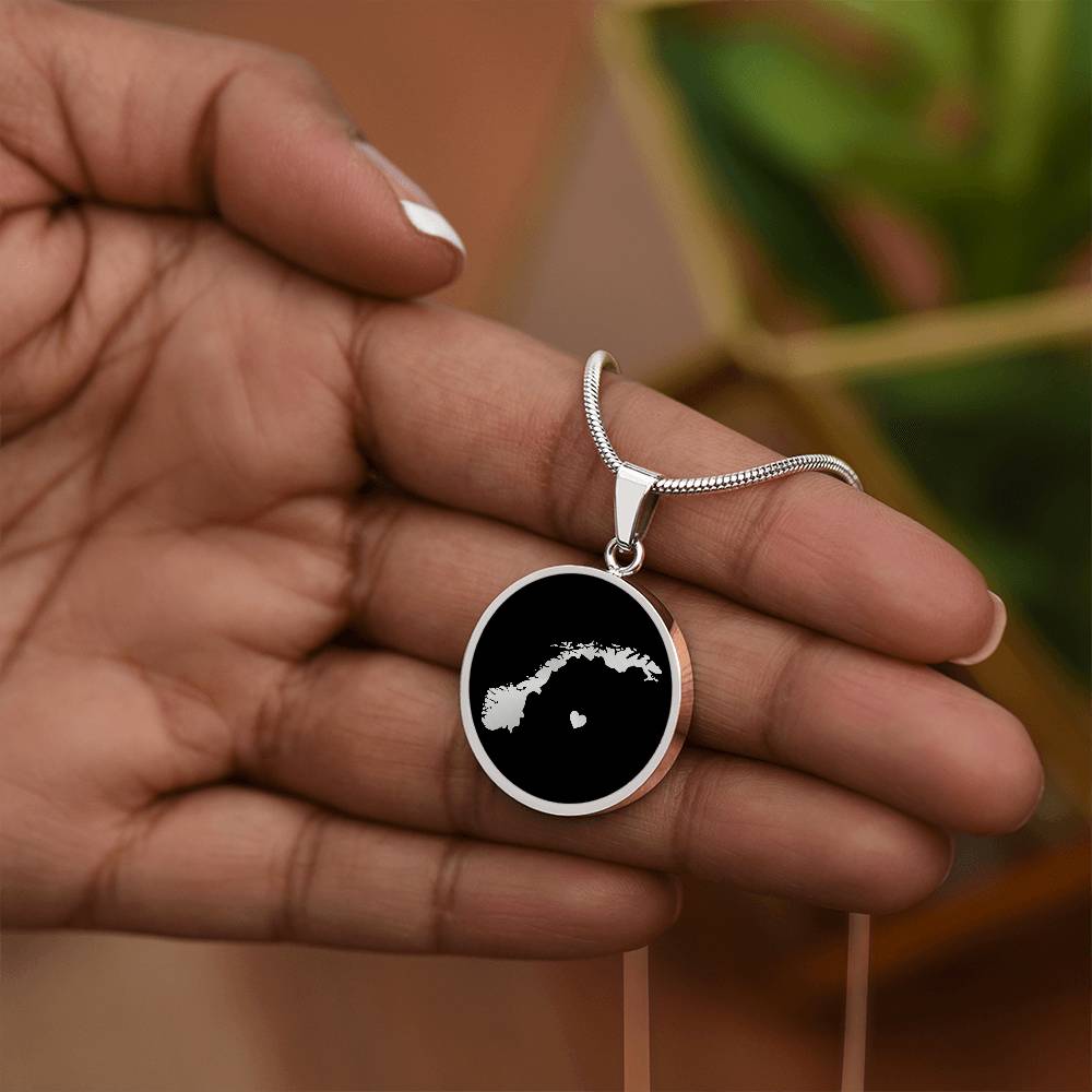 Norway Necklace - Norway Gift