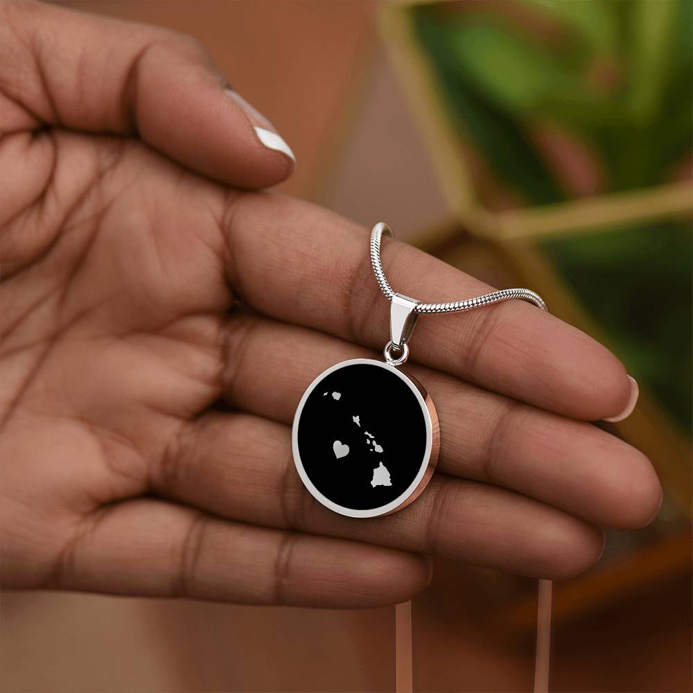 Hawaiian Islands Necklace - Hawaii Gift