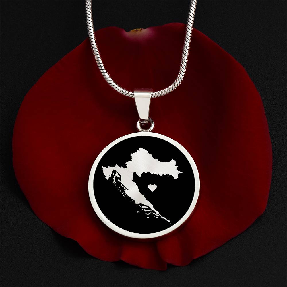 Croatia Necklace - Croatia Gift