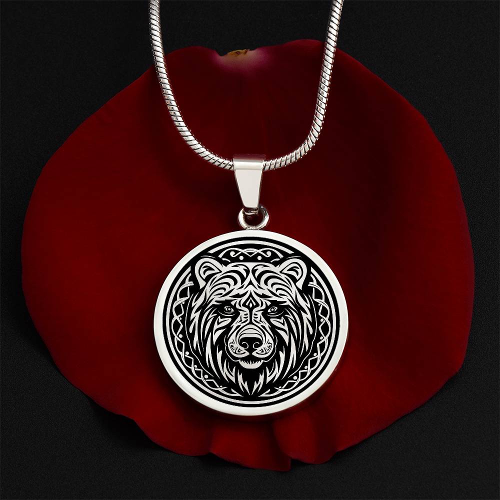 Personalized Celtic Bear Necklace