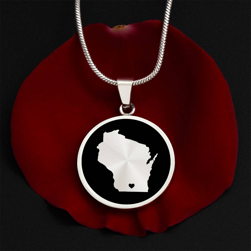 Wisconsin Necklace - Wisconsin Gift