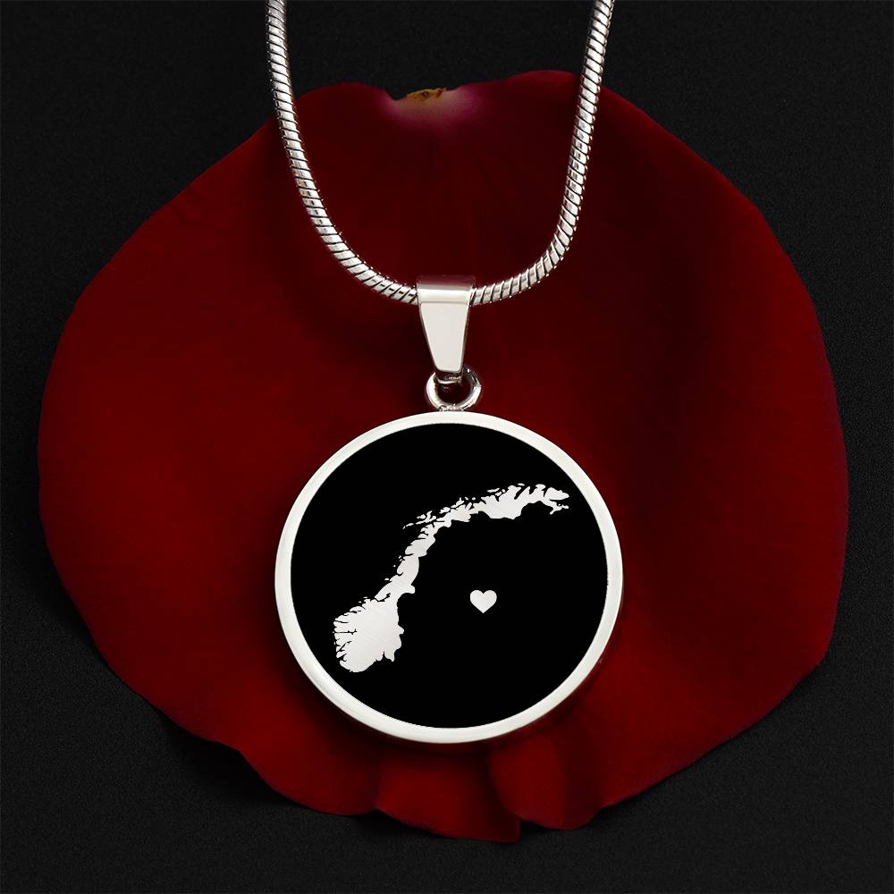 Norway Necklace - Norway Gift