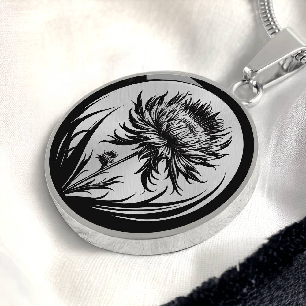 Personalized Cornflower Necklace