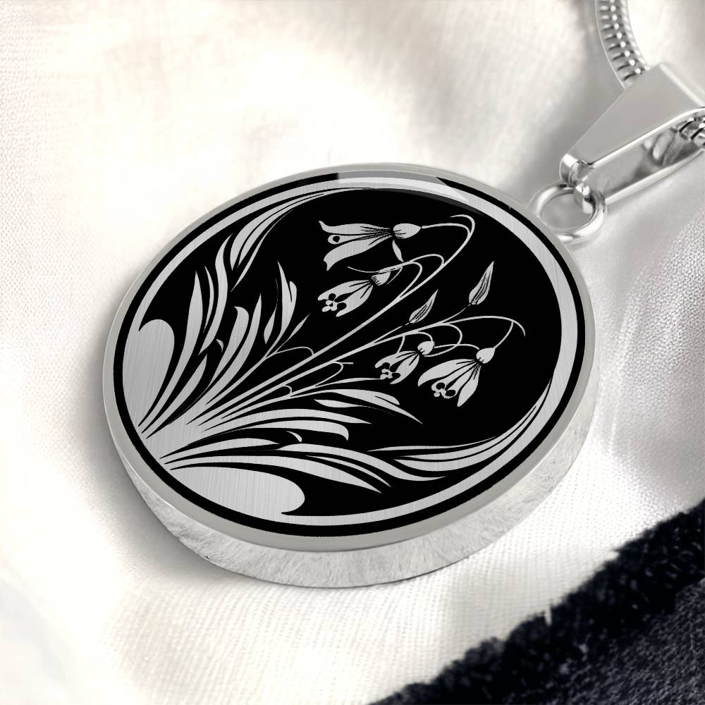 Personalized Snowdrop Necklace