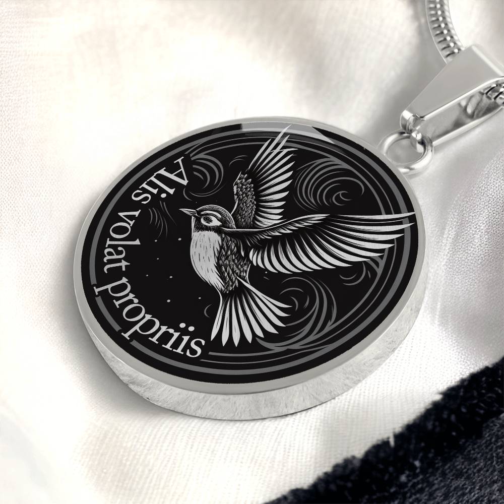Alis Volat Propriis Necklace