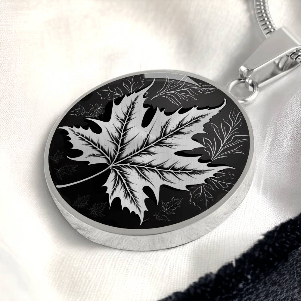 Personalized Maple Leaf Necklace
