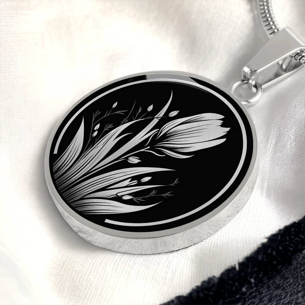 Personalized Crocus Necklace