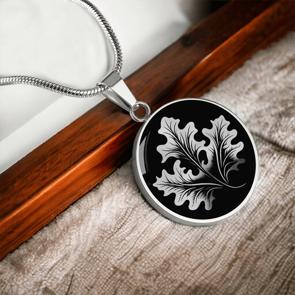 Personalized Oak Leaf Necklace