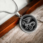 Personalized Heraldic Dragon Necklace