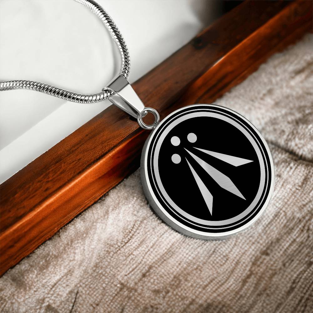 Personalized Awen Necklace - Druid Pendant