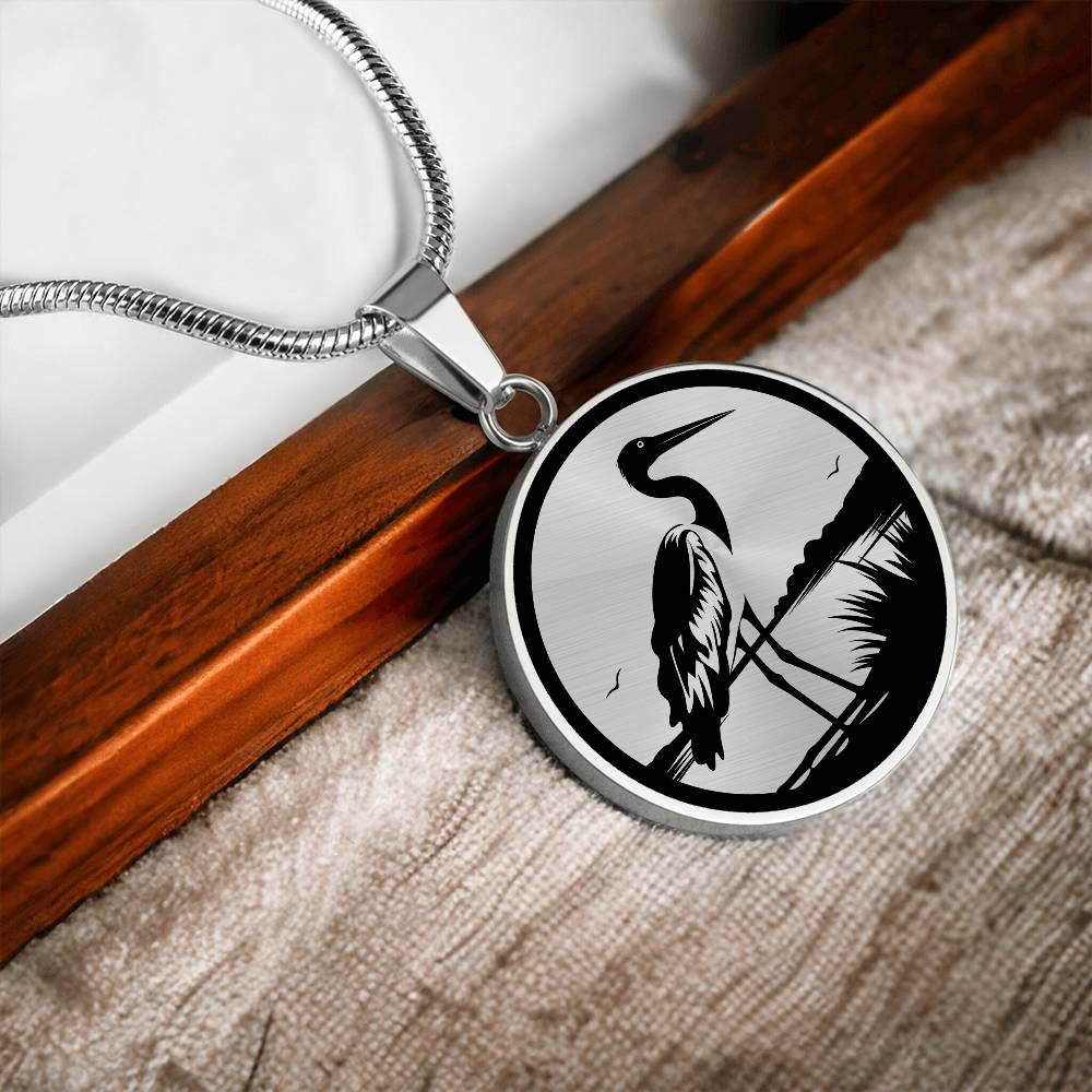 Personalized Stork Necklace