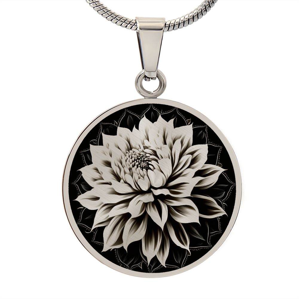 Personalized Dahlia Necklace