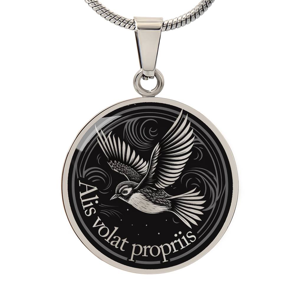 Alis Volat Propriis Necklace
