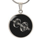 Personalized Dumbell Necklace