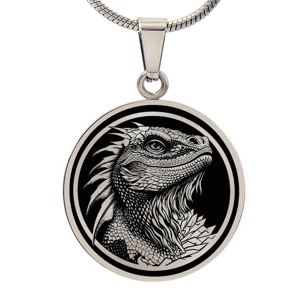 Personalized Bearded Dragon Necklace - Main Image
