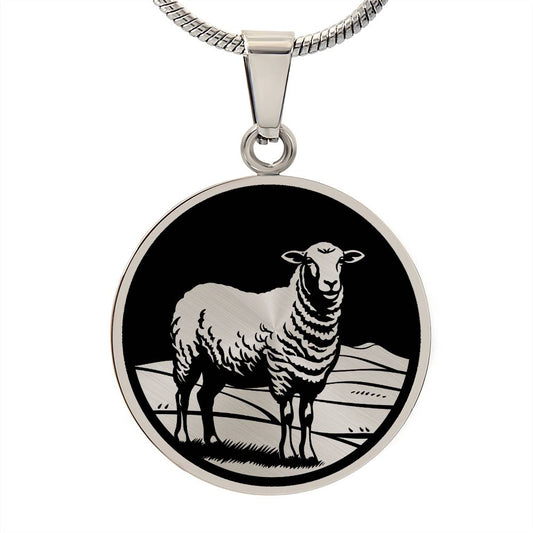 Personalized Sheep Necklace