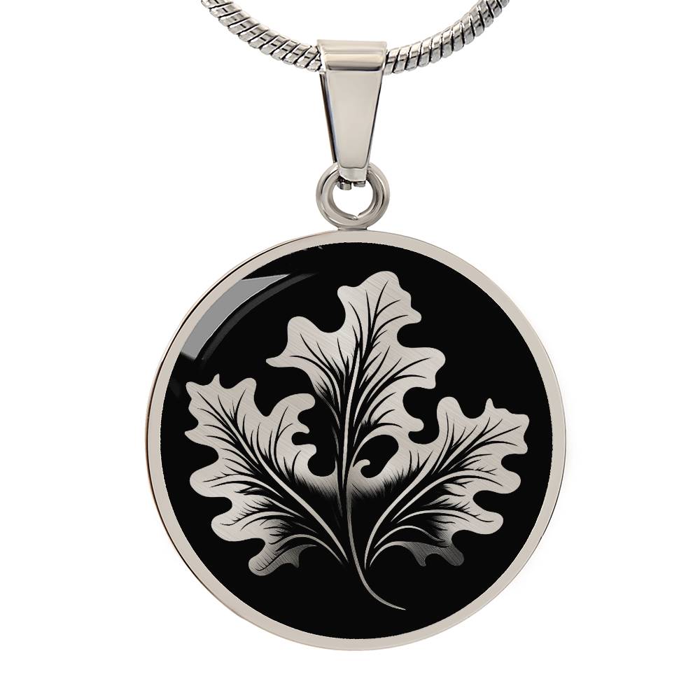 Personalized Oak Leaf Necklace