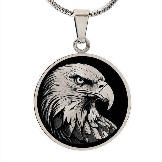 Personalized Bald Eagle Necklace