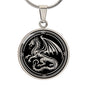 Personalized Heraldic Dragon Necklace