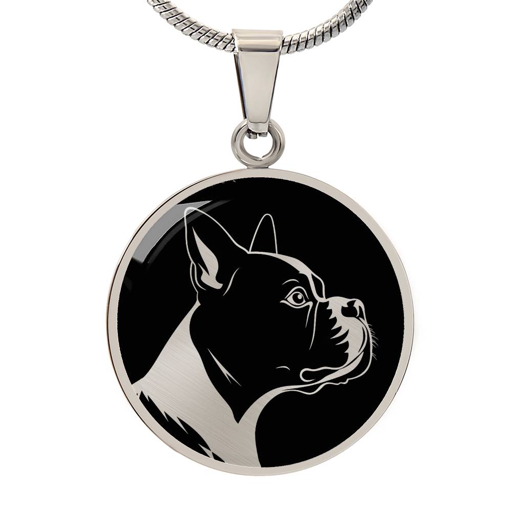 Personalized Boston Terrier Necklace