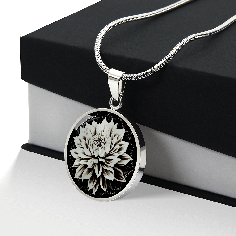 Personalized Dahlia Necklace