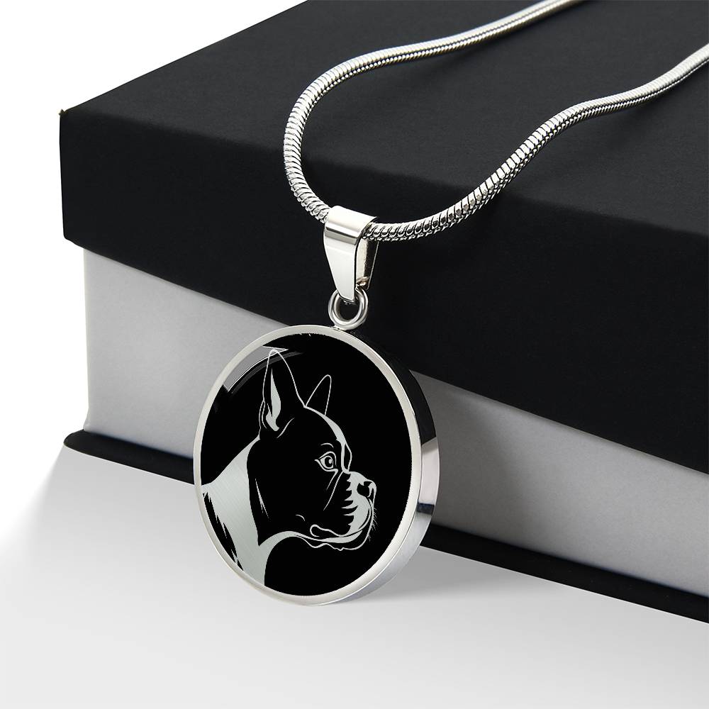 Personalized Boston Terrier Necklace